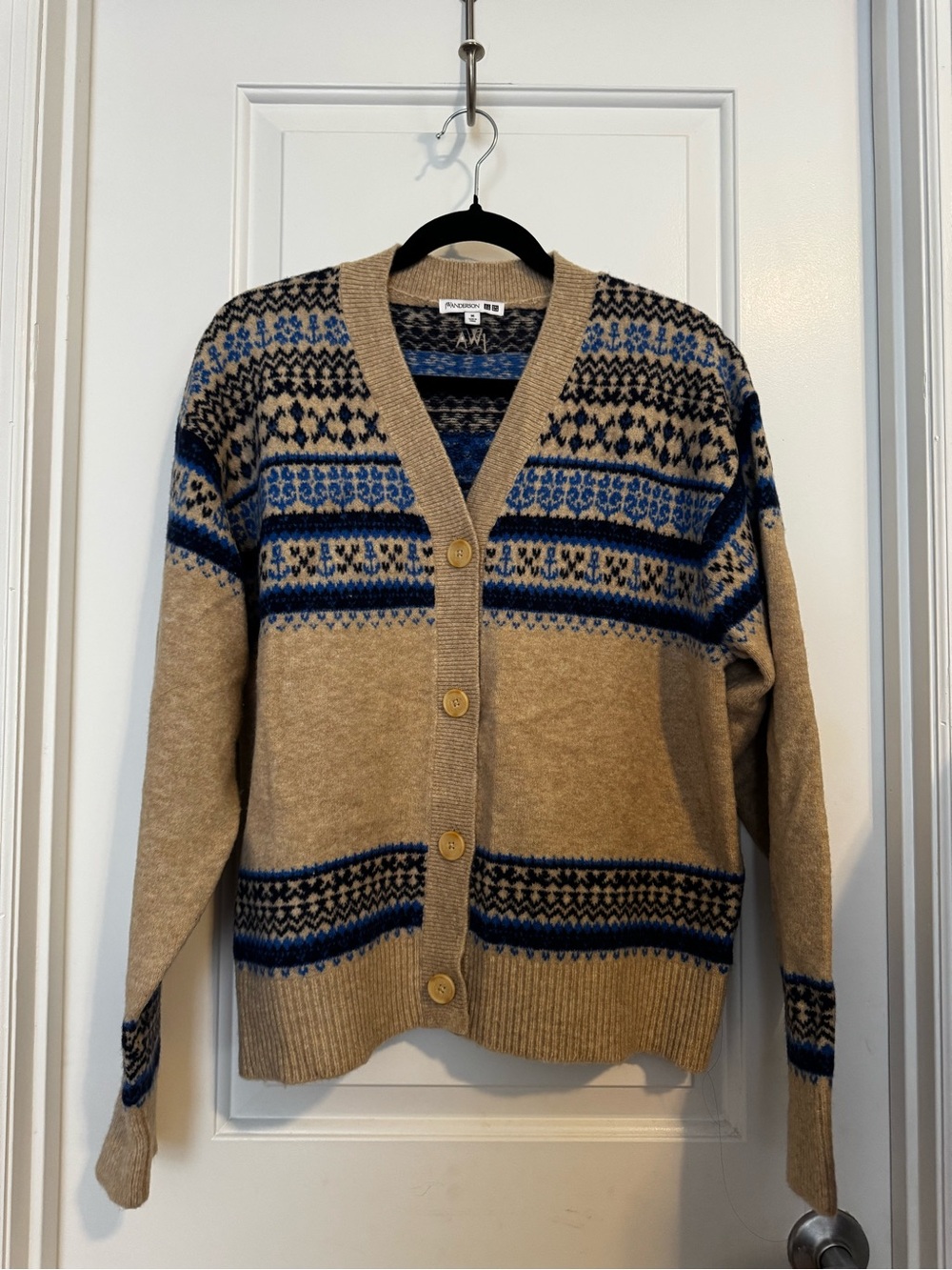 Uniqlo x JW Anderson Soufflé Yarn Fair Isle Cardigan